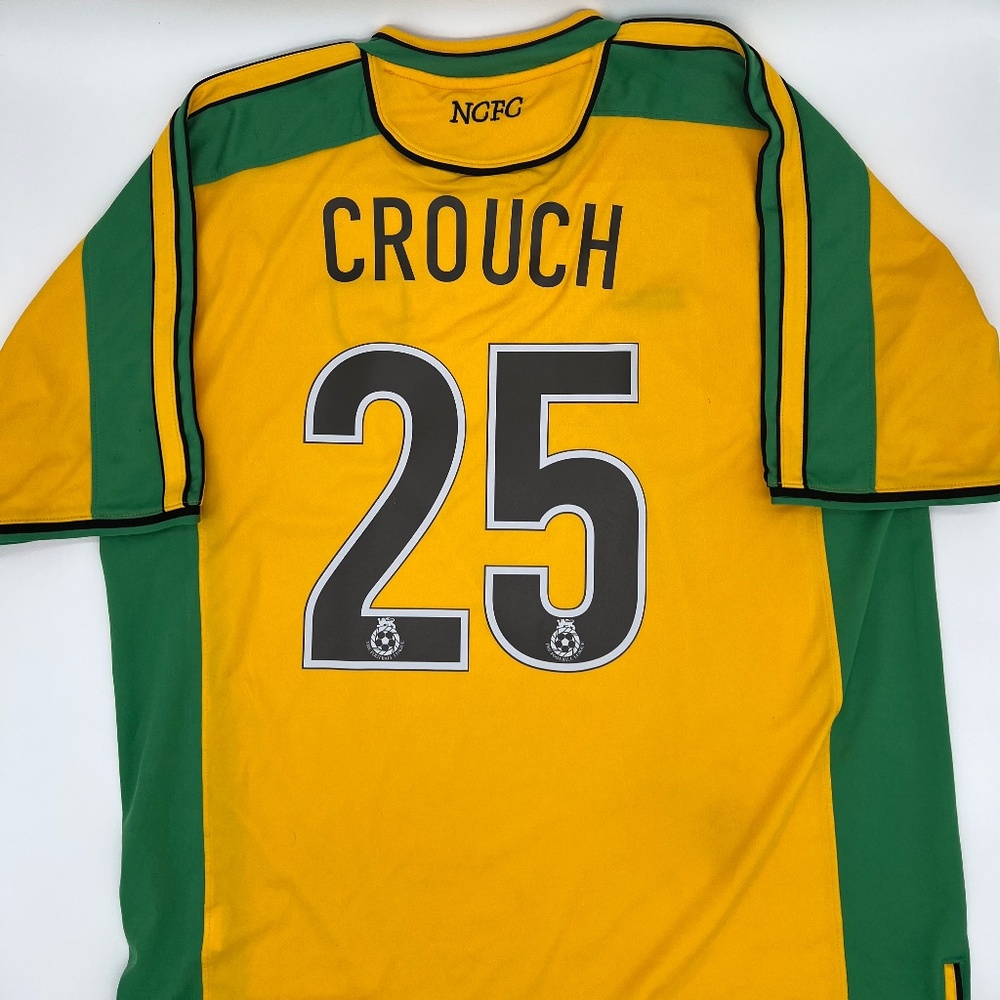 Crouch #25 Norwich City 2003/2004 Home ORIGINAL Xara Soccer Jersey (XXL)
